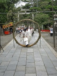 半年参り〜茅の輪くぐり @ 白山神社