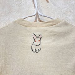 shiii+po　背守りTee　兎と月　Natural size 90