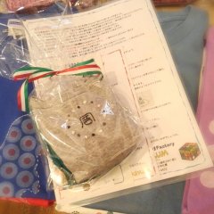 説明書きを作って納品、物干しのミケちゃん