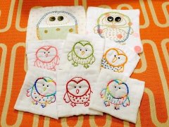 お絵かき風のヘタカワふくろう