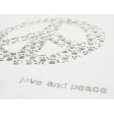 画像4: shiii+po　Hand-Stamp Tee 『MONO Love&Peace』 (4)