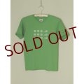 shiii+po　Hand-Stamp Tee　Bubbles　Green