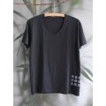 【参考商品】 オーダー　Uネック Moved Bubles Tee  Black