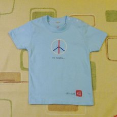 画像1: shiii+po　背守りTee 太陽＋Love and Peace（No Nukes）　サックス　size 90 (1)