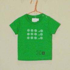 画像1: shiii+po　Bubbles + 背守りTee テトラ　グリーン　size 90 (1)