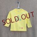 shiii+po　モノグラムテトラ+五芒星（セーマン） の背守りロンTee　　Yellow