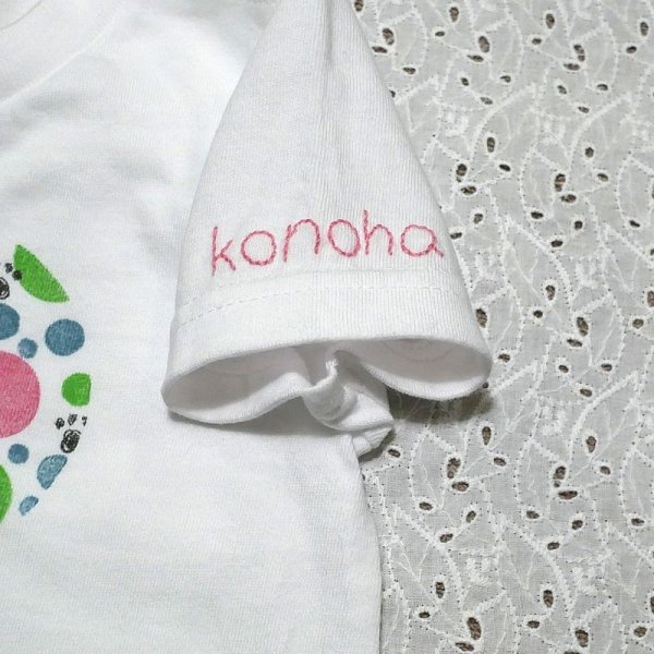 画像4: 【参考商品】 背守りTee　スイカ紋 with ハートの型抜きスタンプ　for konoha