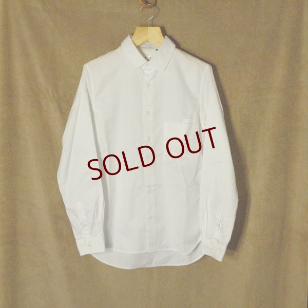 画像1: La Tiara Itals　Cotonificio Albini社　LSラウンドカラーシャツ　White　size 36
