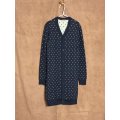 BEAMS BOY　ロングカーディガン　Navy/White ドット