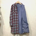 画像2: BLUE BLUE　ダブルフェイス綿麻シャツワンピース　size 1 (2)