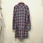 画像3: BLUE BLUE　ダブルフェイス綿麻シャツワンピース　size 1 (3)