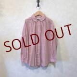 bulle de savon　丸襟ギャザーシャツ　Pink  size F