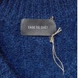 画像4: SAGE DE CRET　袖切り替えVネックモヘアニット　Blue/Black  size L (4)