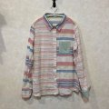 Cutie Blonde 　パネル切替ボーダーシャツ　size L