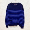 BLUE BLUE　ポケット付きボーダーニット　size 2