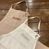 【参考商品】 オーダーお名前刺繍 at エプロン for Junko