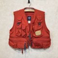 Columbia  80年代  フィッシングベスト　Red　size L