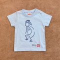 shiii+po　Kokopelli＋麻の葉の背守りTee　L.Blue　size 90