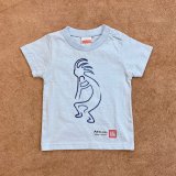 shiii+po　Kokopelli＋麻の葉の背守りTee　L.Blue　size 90