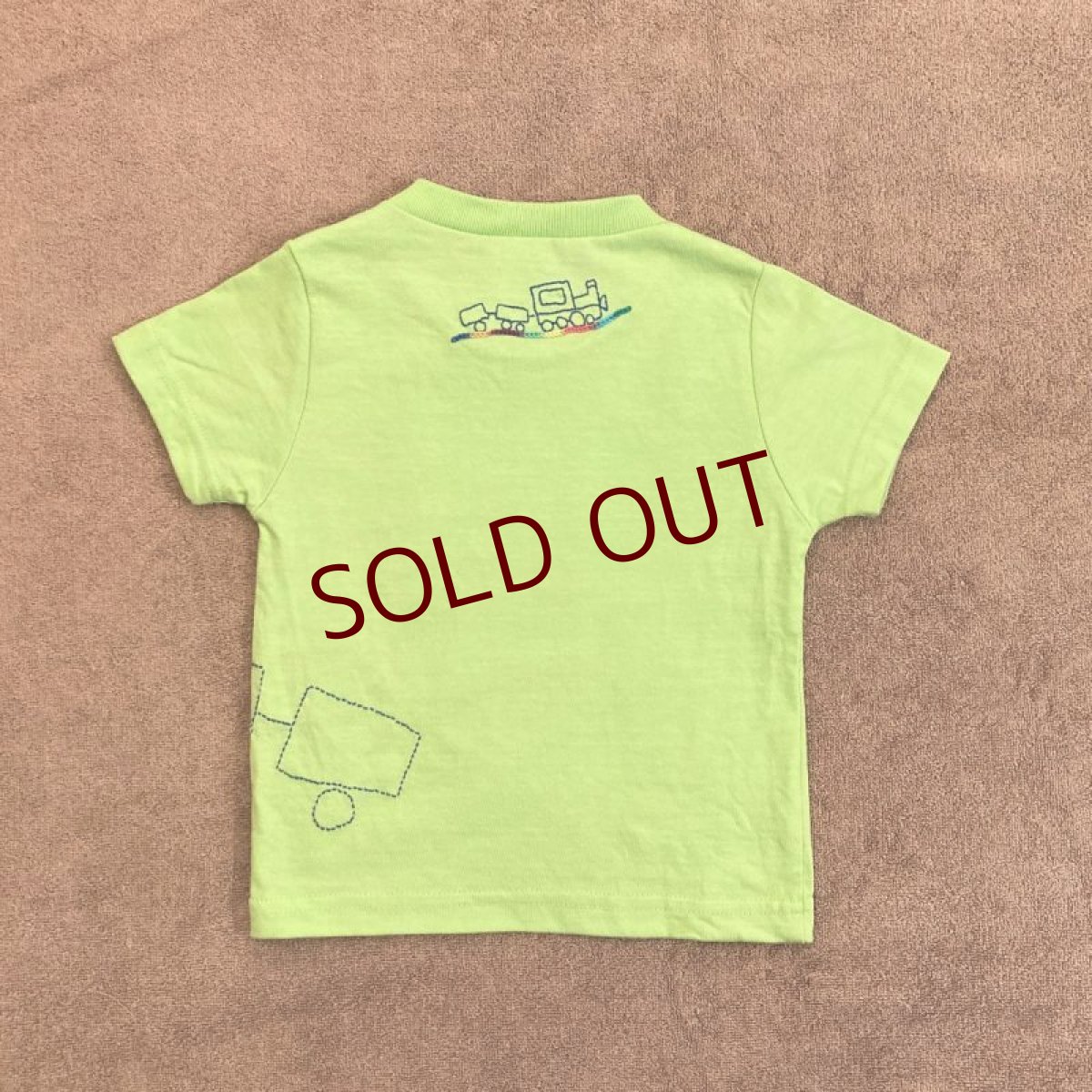 画像3: shiii+po 背守りTee choochoo train L.Green size 90 (3)