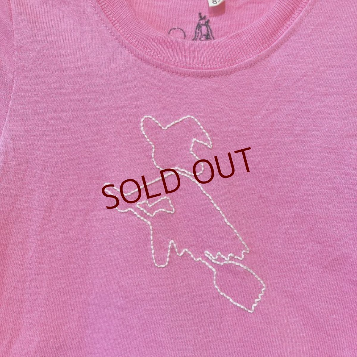 画像4: shiii+po 魔女 + 黒猫の背守りTee Pink size 80 (4)