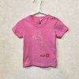 画像1: shiii+po　魔女 + 黒猫の背守りTee　Pink　size 80 (1)