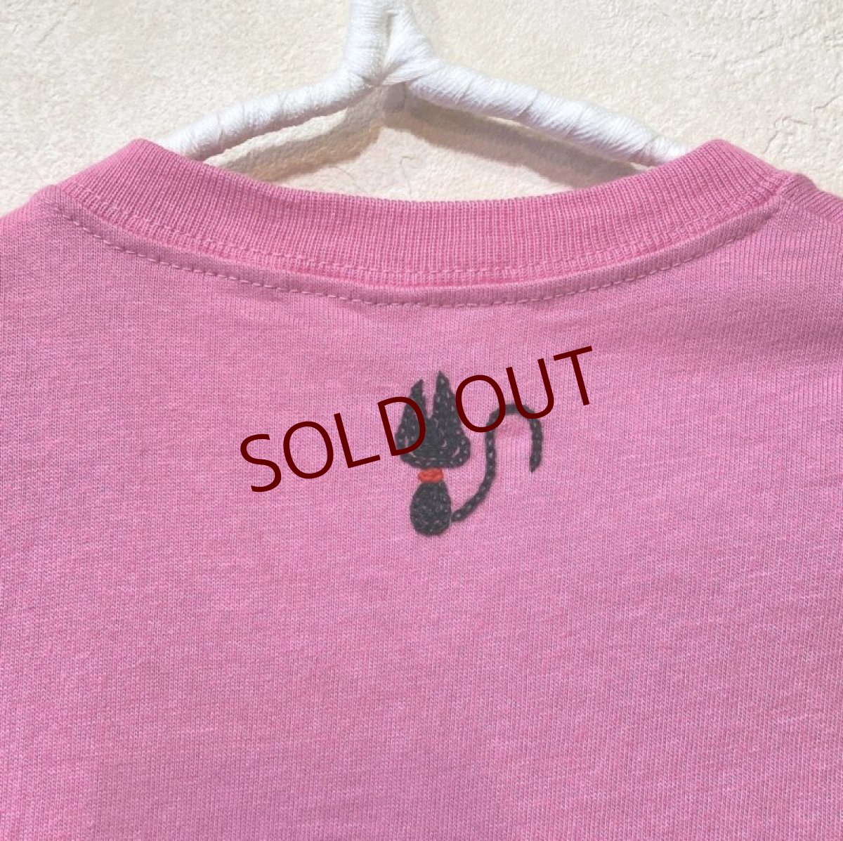 画像5: shiii+po 魔女 + 黒猫の背守りTee Pink size 80 (5)