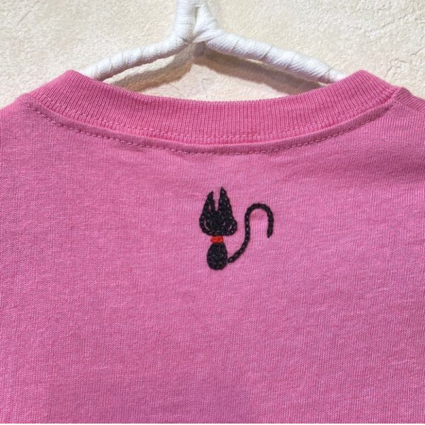 画像4: shiii+po　魔女 + 黒猫の背守りTee　Pink　size 80