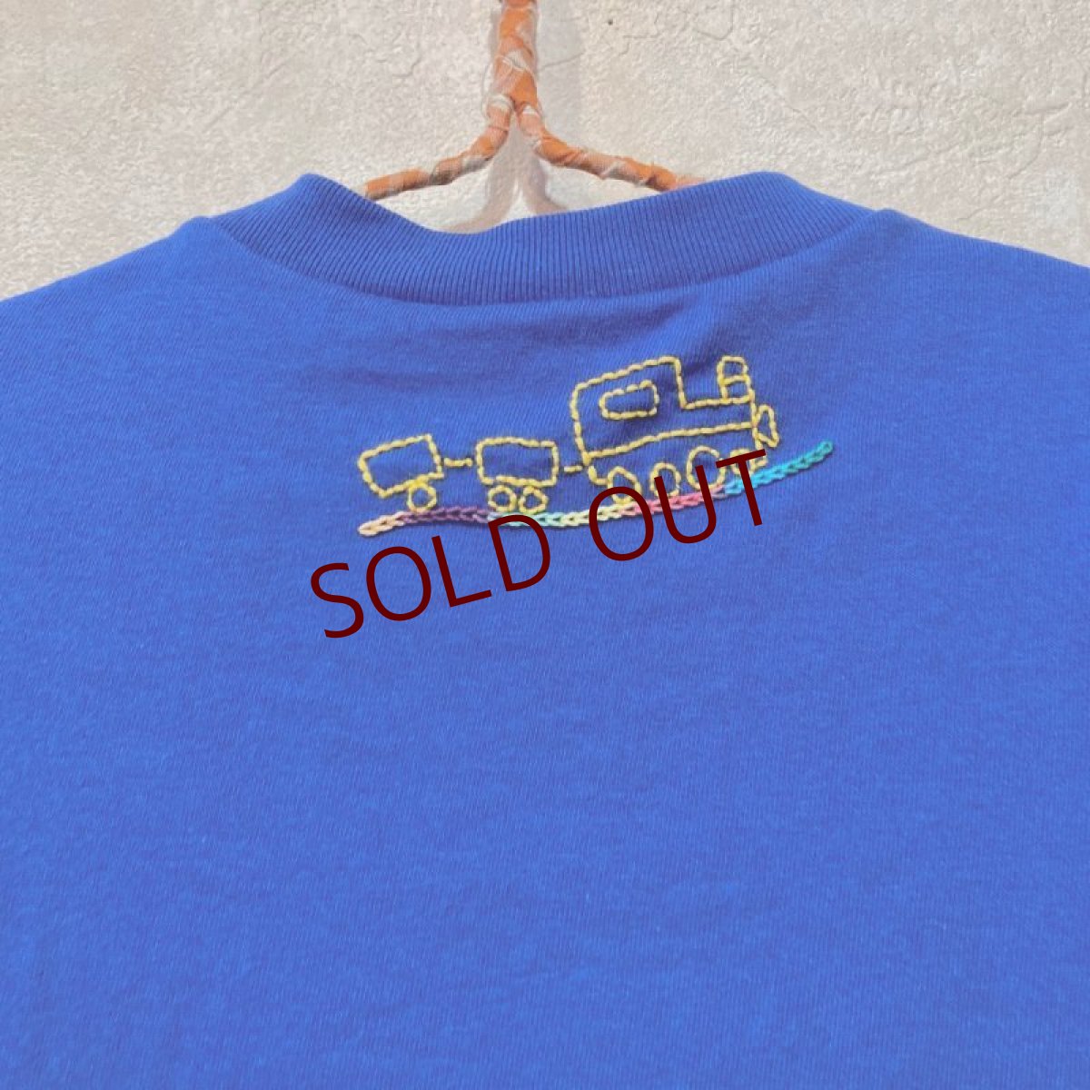 画像5: shiii+po　背守りTee　choochoo train　R.Blue　size 90 (5)