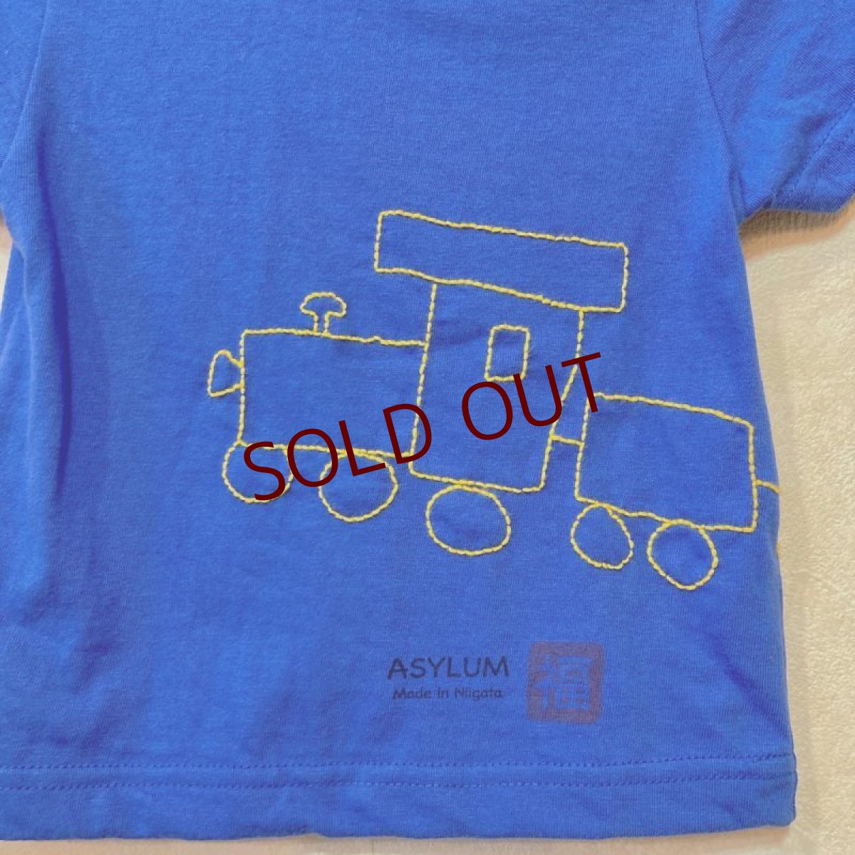 画像4: shiii+po　背守りTee　choochoo train　R.Blue　size 90 (4)