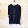 画像2: zucca　エリ・フロント切替カットソー　size M (2)