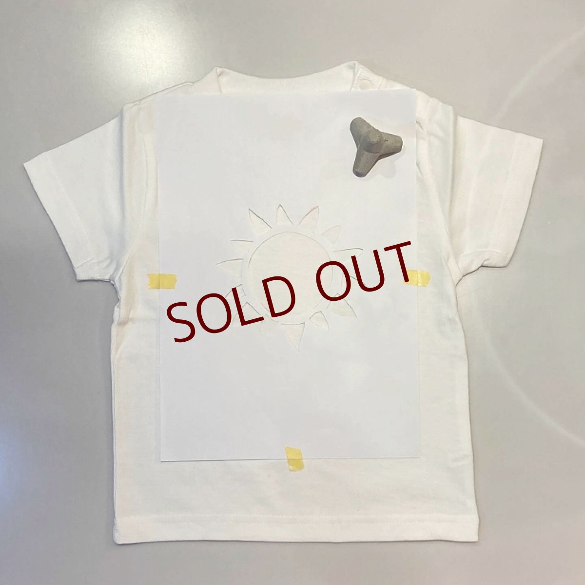 画像9: shiii+po 背守りTee Sun & Sun White  size 90 (9)