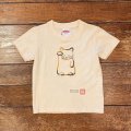 shiii+po　ミケ猫の招き猫＋福の背守りTee　Natural  size 90