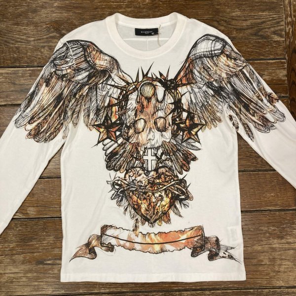 画像2: GIVENCHY リカルド・ティッシ L/S プリントカットソー  White　size XS