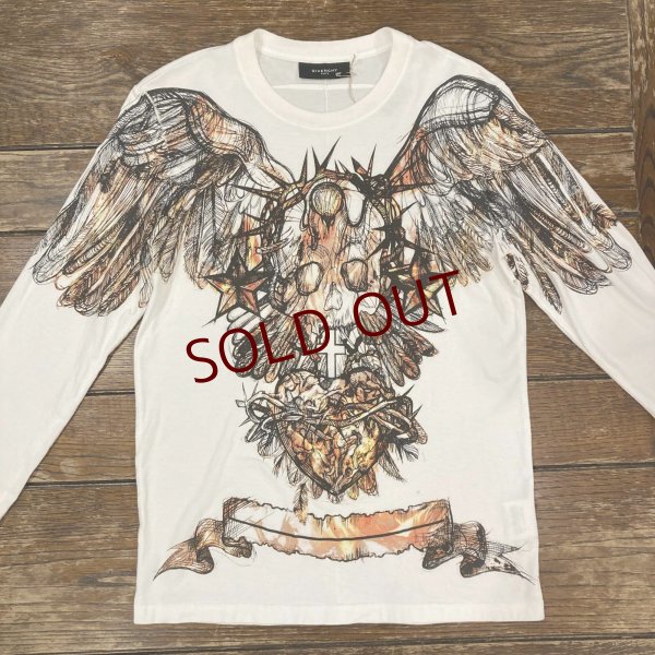 画像2: GIVENCHY リカルド・ティッシ L/S プリントカットソー  White　size XS