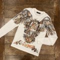 GIVENCHY リカルド・ティッシ L/S プリントカットソー  White　size XS