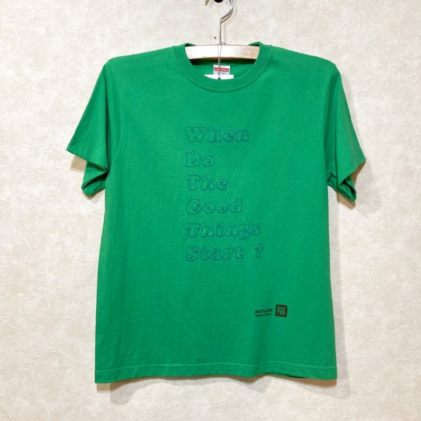 画像1: shiii+po　Charlie Brown's TweeTee　Green / Blue size S