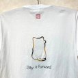 画像4: shiii+po　三毛オスの招き猫 表裏＋「Pay It Forward」 size M (4)