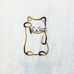 画像3: shiii+po　三毛オスの招き猫 表裏＋「Pay It Forward」 size M (3)