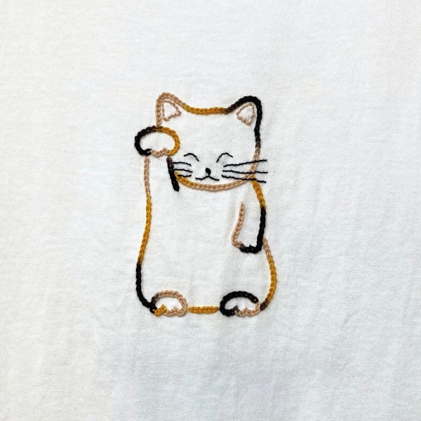 画像3: shiii+po　三毛オスの招き猫 表裏＋「Pay It Forward」 size M