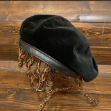 HATS & DREAMS  Italy  ベルベットベレー帽　57cm