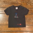 画像1: shiii+po　ネイティブアメリカンの背守りTee　Tipi+Kokopelli　スミクロ　size 90 (1)