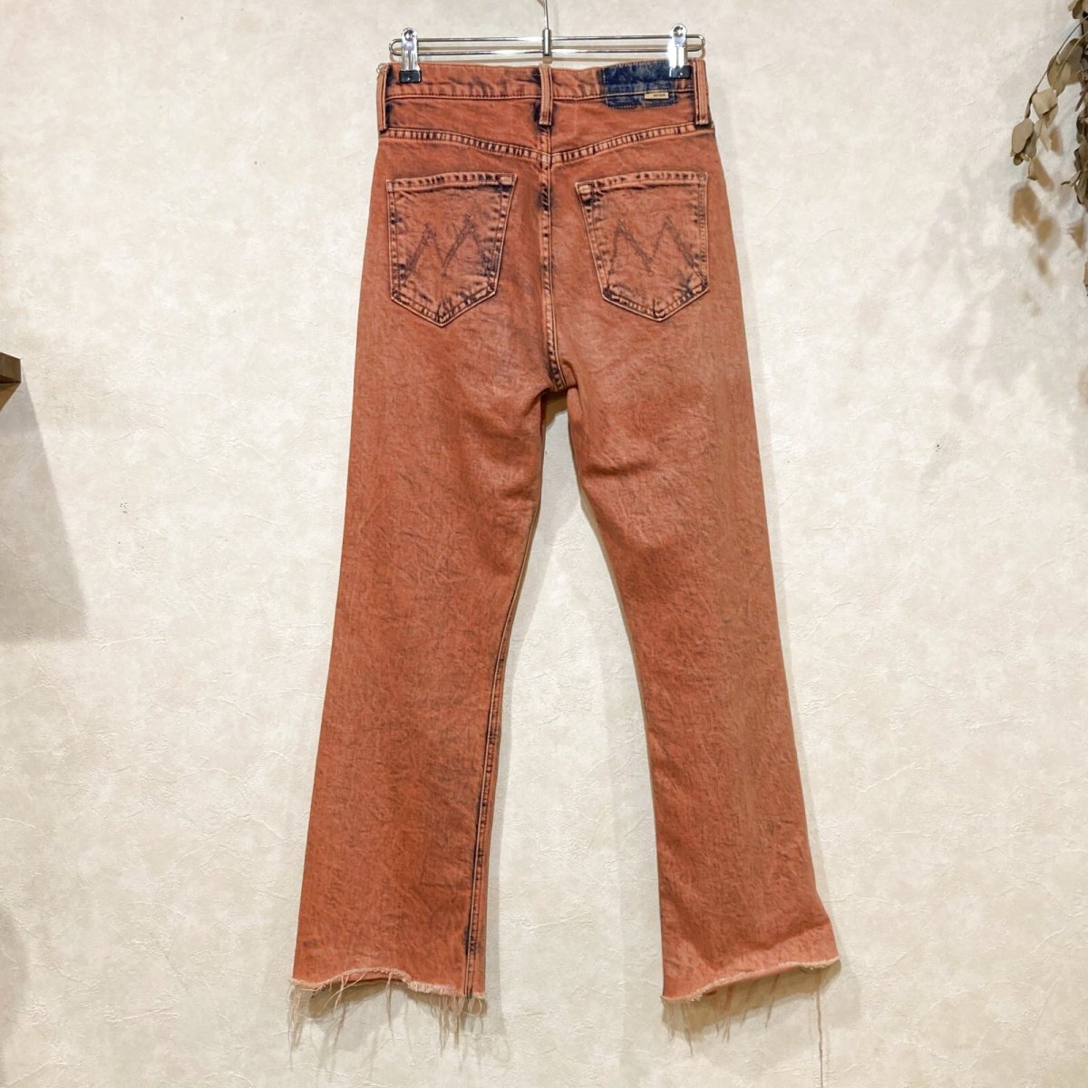 画像2: MOTHER SUPERIOR   Tripper Crop Fray juicy Fruit 後染めブーツカットストレッチデニム size 25 (66x67) (2)