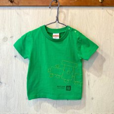 画像2: shiii+po　背守りTee　choochoo train　Green　size 90 (2)