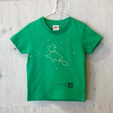 画像2: shiii+po　魔女 + 黒猫の背守りTee　Green　size 100 (2)