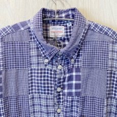 画像4: SHIPS OUTFITTERS　USA製 PullクレイジーマドラスチェックBDシャツ　size M (4)
