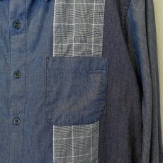 画像5: BEAMS HEART　パッチワークシャツ　size XL (5)
