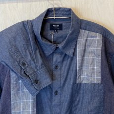 画像4: BEAMS HEART　パッチワークシャツ　size XL (4)