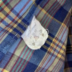 画像7: SHIPS x Berger Allemand　マドラスチェックオープンカラーシャツ　size L (7)