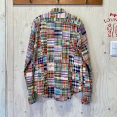 画像2: RALPH LAUREN クレイジーマドラスチェックBDシャツ size  6 (2)